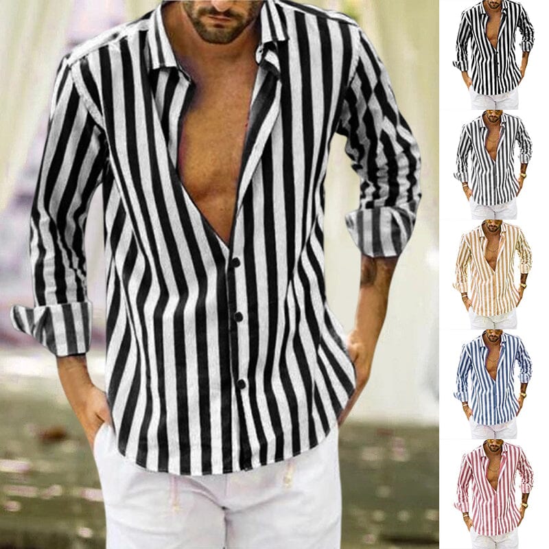 StyleSprout™ | Striped Button Down Shirt